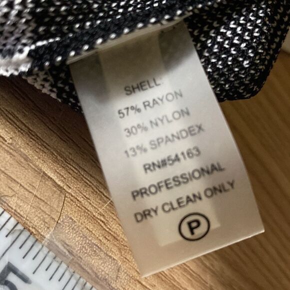 Calvin Klein Black & White Sleeveless Print Knit Dress M - Picture 5 of 7